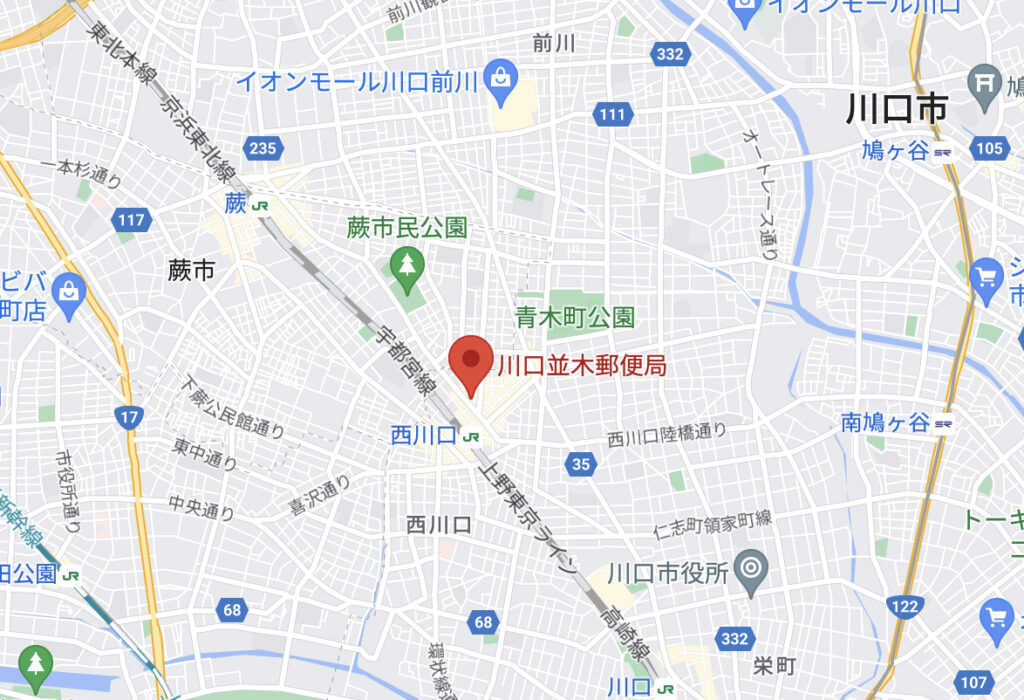 namikiyubinkyoku-warabishi-map